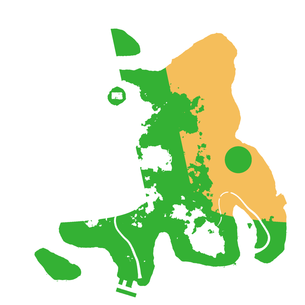 Biome Rust Map: Procedural Map, Size: 3000, Seed: 61968819