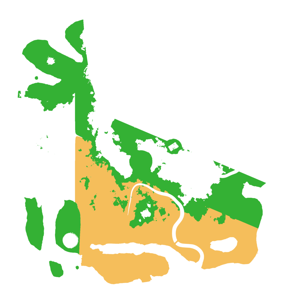 Biome Rust Map: Procedural Map, Size: 3500, Seed: 648322191