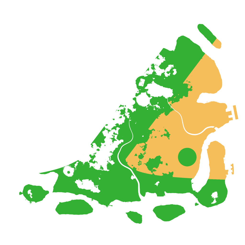 Biome Rust Map: Procedural Map, Size: 3500, Seed: 186399080