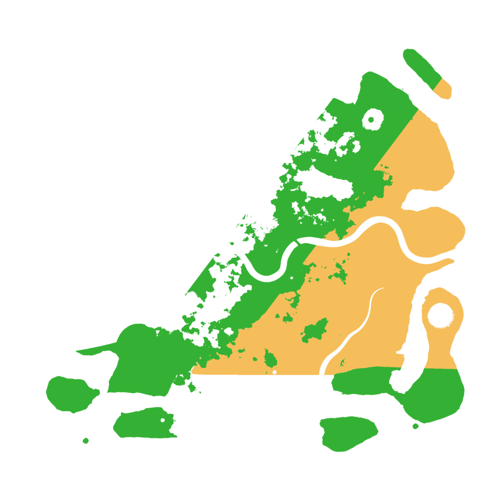 Biome Rust Map: Procedural Map, Size: 3500, Seed: 186399080