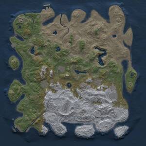 Thumbnail Rust Map: Procedural Map, Size: 4500, Seed: 5211509, 15 Monuments