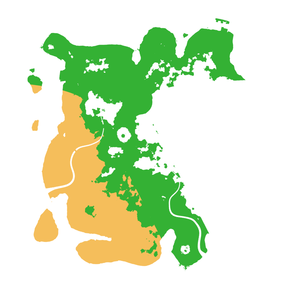 Biome Rust Map: Procedural Map, Size: 3200, Seed: 334720346