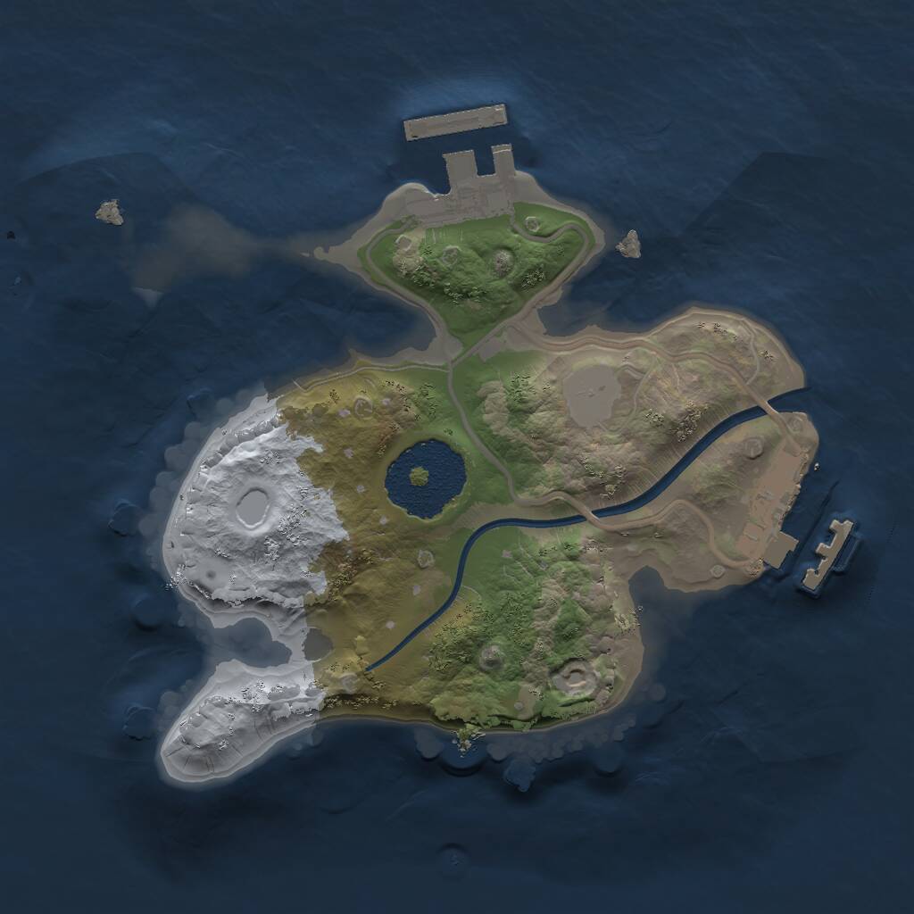 Rust Map: Procedural Map, Size: 1800, Seed: 2067640157, 3 Monuments