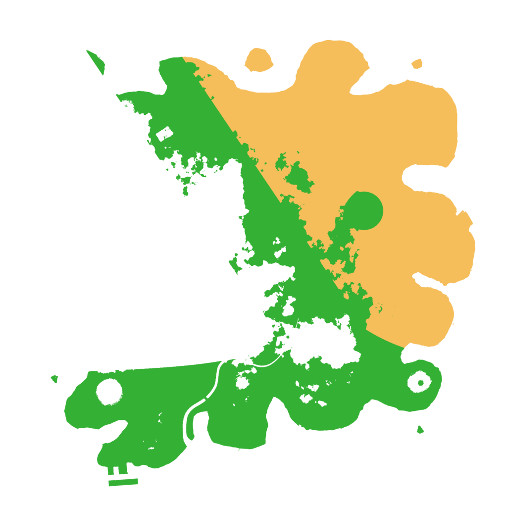 Biome Rust Map: Procedural Map, Size: 3500, Seed: 2070761145