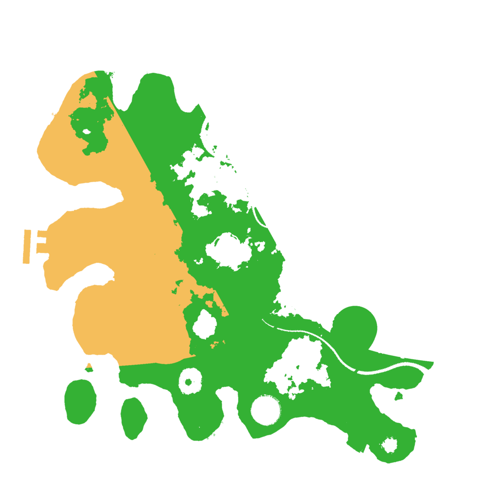 Biome Rust Map: Procedural Map, Size: 3000, Seed: 32490