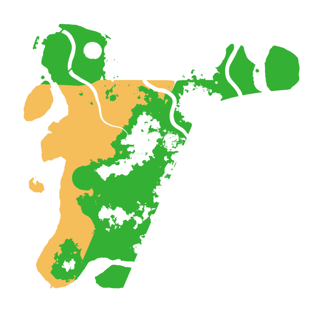 Biome Rust Map: Procedural Map, Size: 3550, Seed: 23