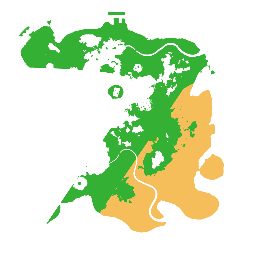 Biome Rust Map: Procedural Map, Size: 3000, Seed: 190666666
