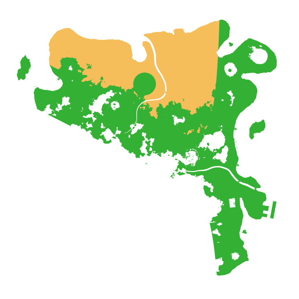 Biome Rust Map: Procedural Map, Size: 3500, Seed: 1549292976