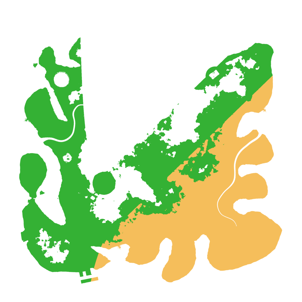 Biome Rust Map: Procedural Map, Size: 3500, Seed: 512330373