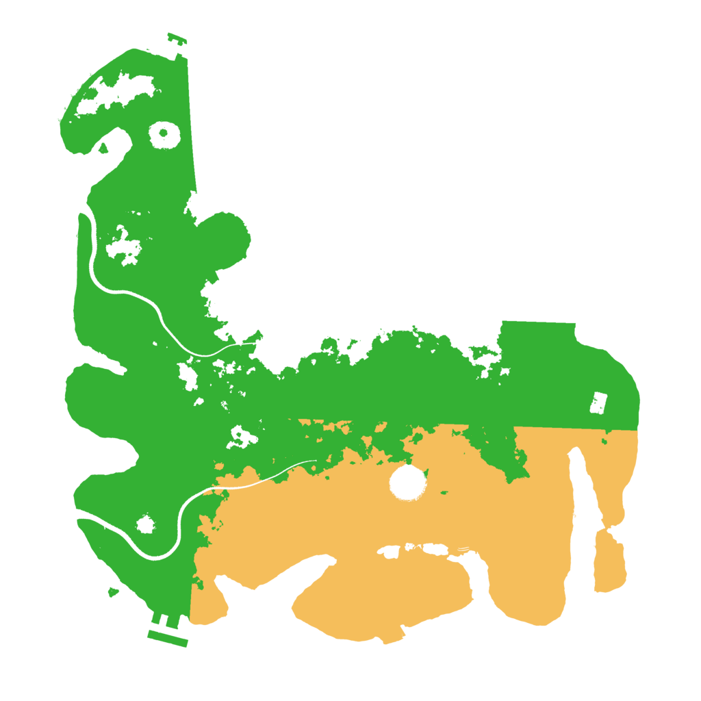 Biome Rust Map: Procedural Map, Size: 3500, Seed: 1393864342