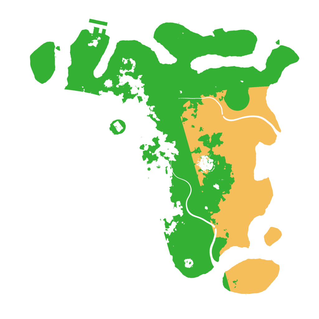 Biome Rust Map: Procedural Map, Size: 3500, Seed: 256799241