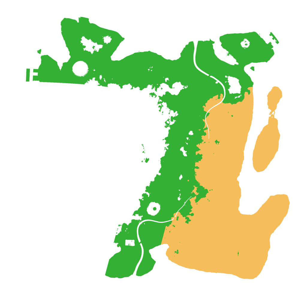 Biome Rust Map: Procedural Map, Size: 3500, Seed: 228288259