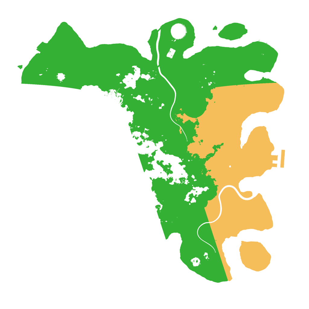 Biome Rust Map: Procedural Map, Size: 3500, Seed: 791243658