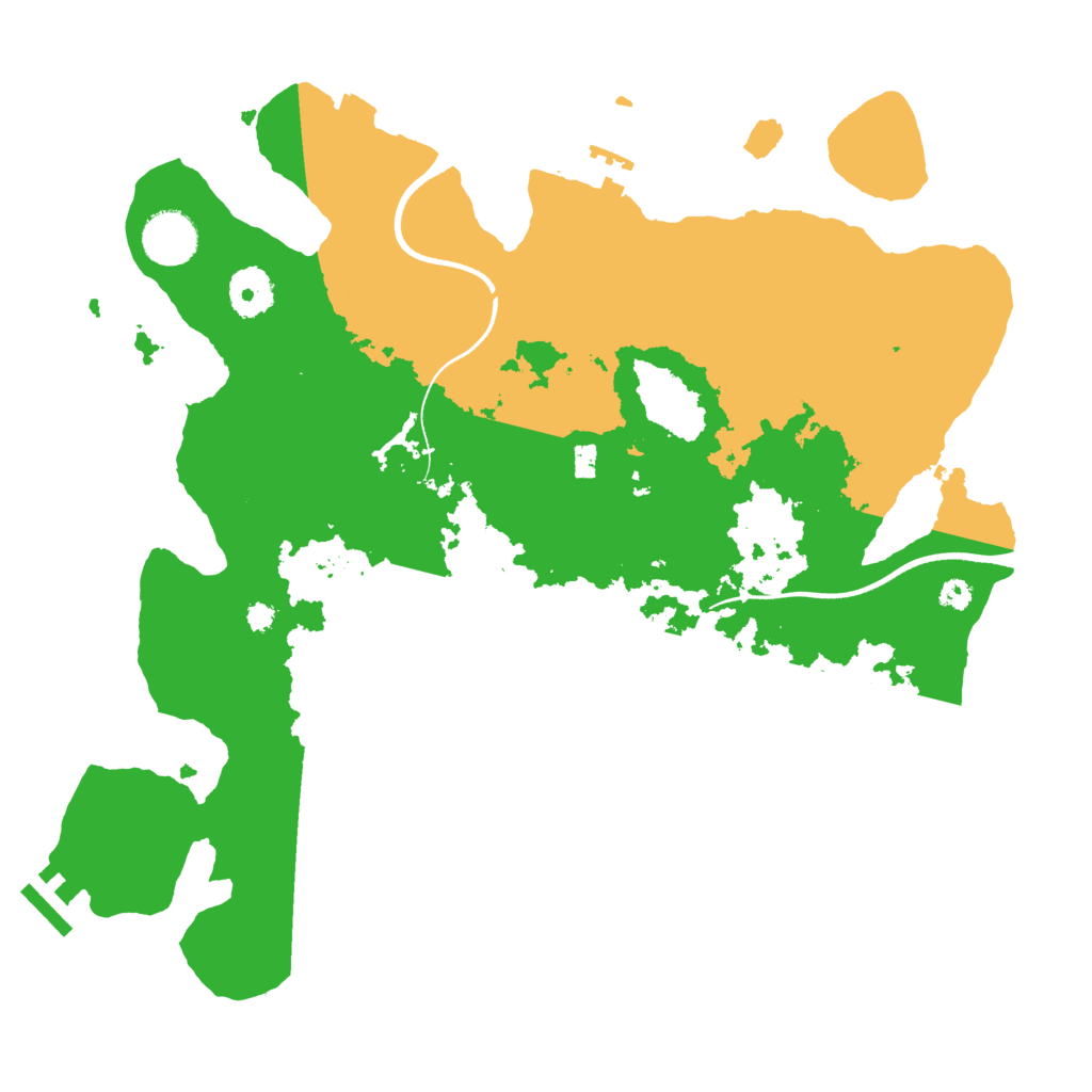 Biome Rust Map: Procedural Map, Size: 3500, Seed: 74673710