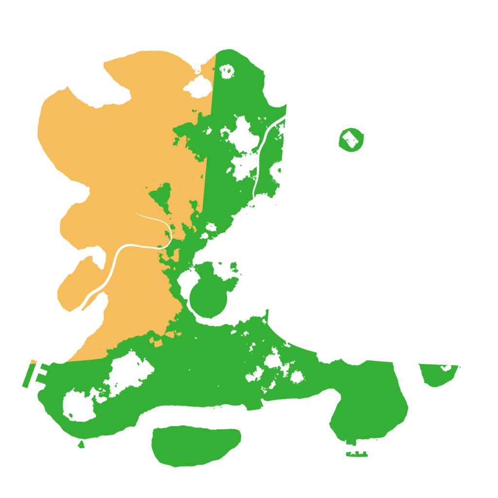 Biome Rust Map: Procedural Map, Size: 3500, Seed: 1669563785