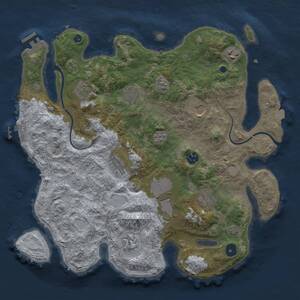 Thumbnail Rust Map: Procedural Map, Size: 3750, Seed: 378633495, 16 Monuments