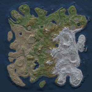 Thumbnail Rust Map: Procedural Map, Size: 4250, Seed: 403958, 17 Monuments