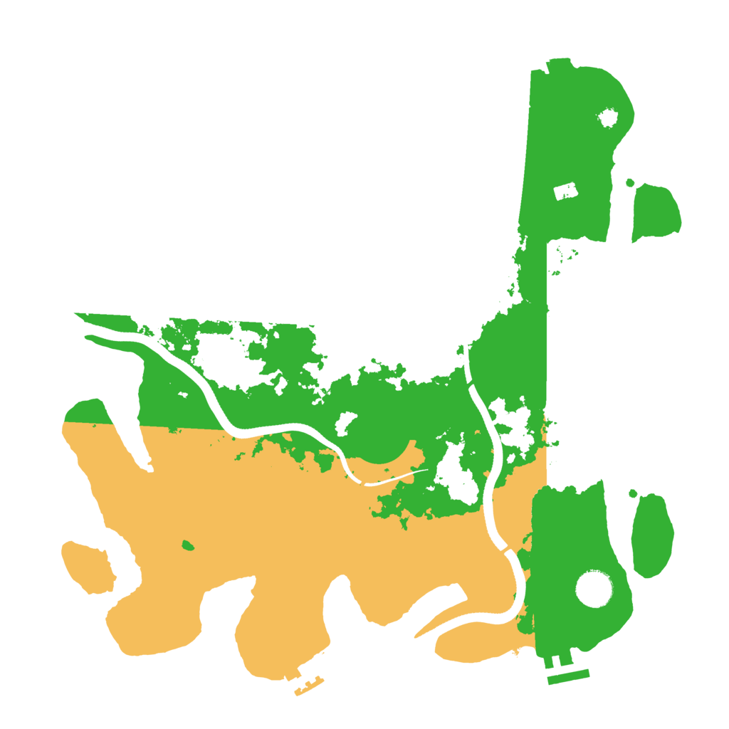 Biome Rust Map: Procedural Map, Size: 3500, Seed: 472845879