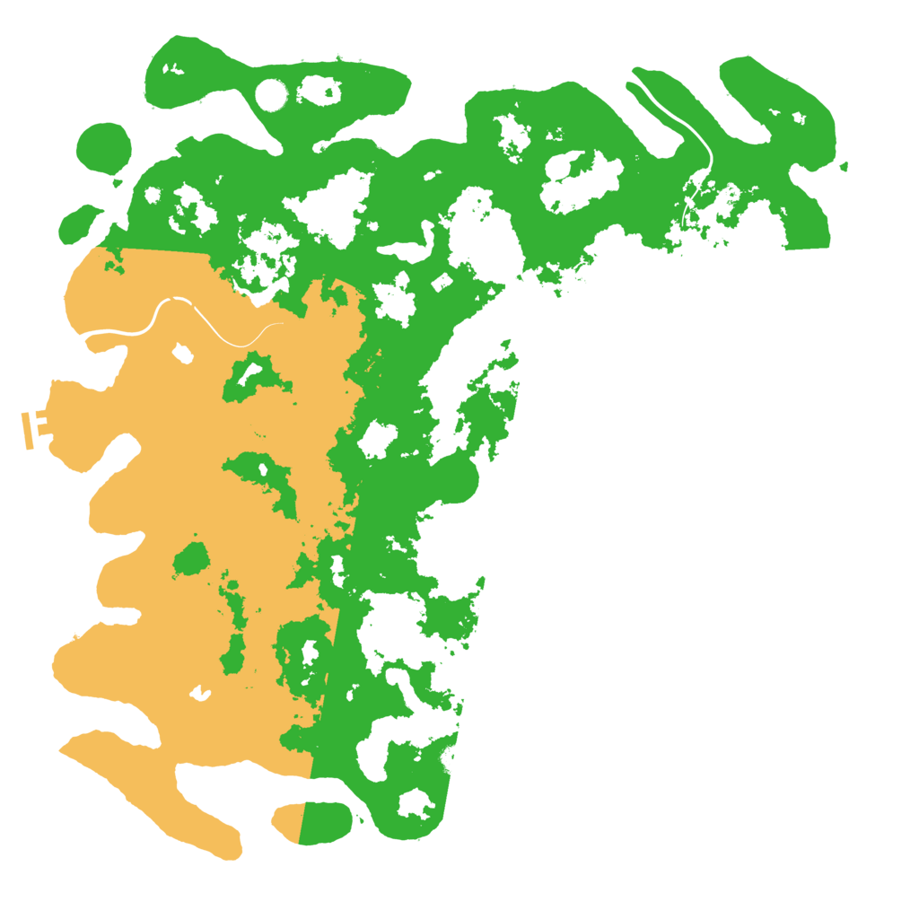 Biome Rust Map: Procedural Map, Size: 5000, Seed: 13245876