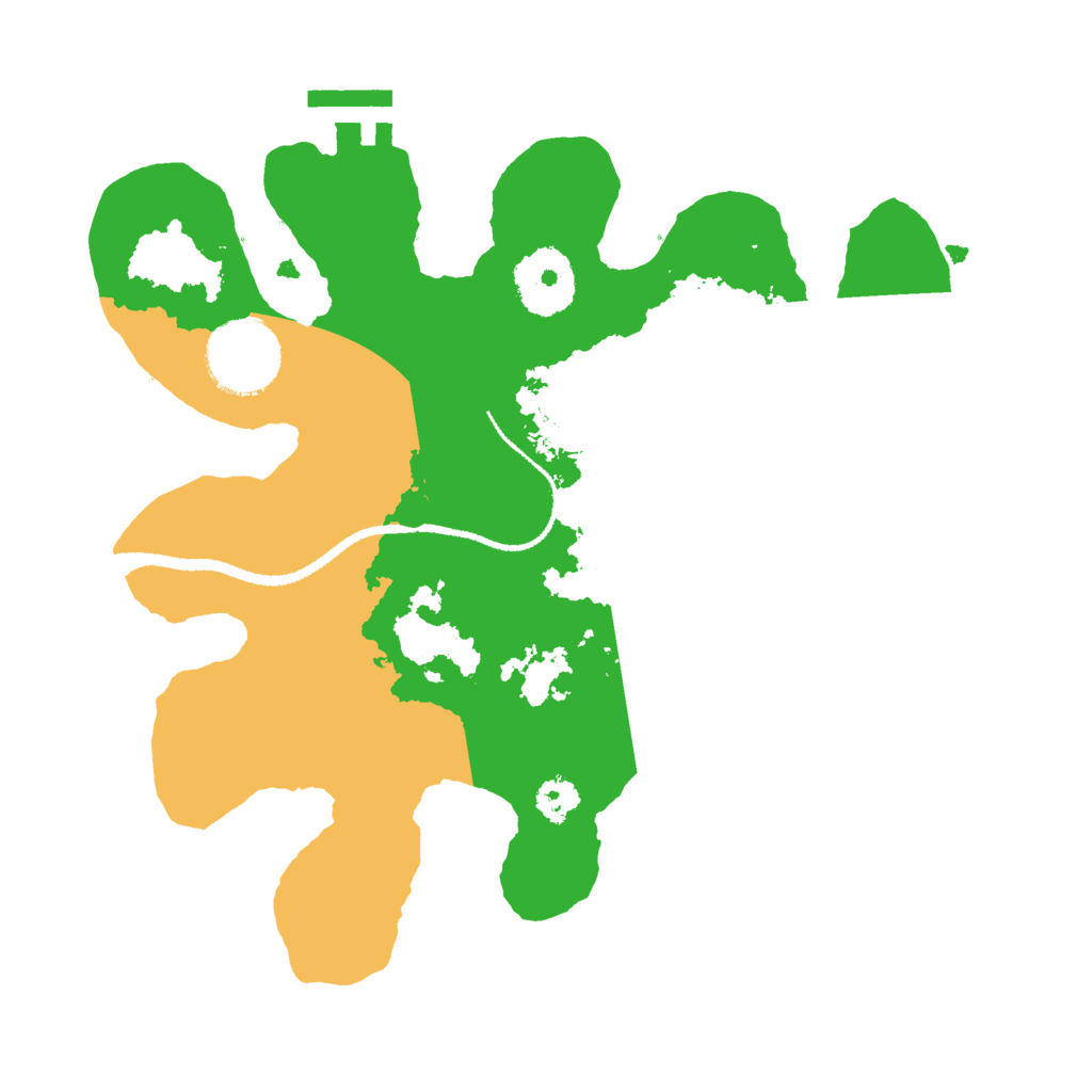 Biome Rust Map: Procedural Map, Size: 2600, Seed: 1246810