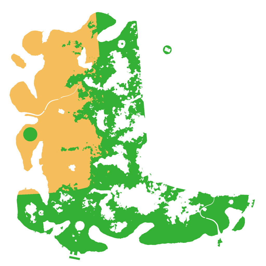 Biome Rust Map: Procedural Map, Size: 5000, Seed: 340179742