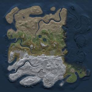 Thumbnail Rust Map: Procedural Map, Size: 4250, Seed: 749090431, 14 Monuments