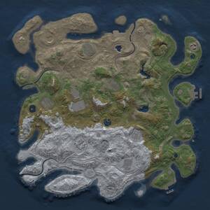 Thumbnail Rust Map: Procedural Map, Size: 4250, Seed: 749090431, 17 Monuments