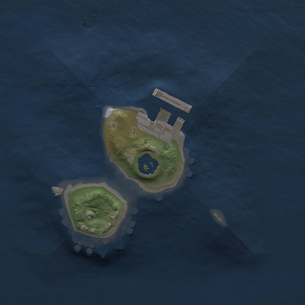 Rust Map: Procedural Map, Size: 1500, Seed: 2938, 2 Monuments