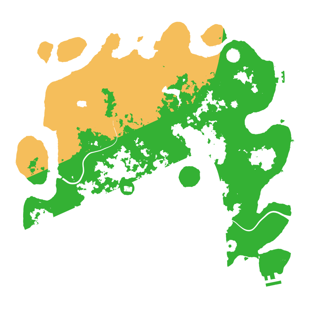 Biome Rust Map: Procedural Map, Size: 4000, Seed: 71454043