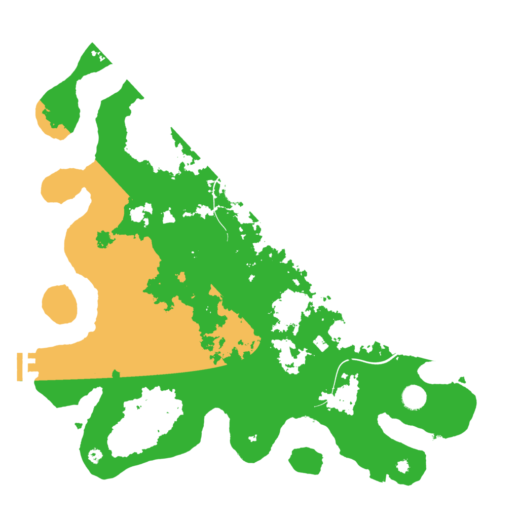 Biome Rust Map: Procedural Map, Size: 3700, Seed: 1212517809