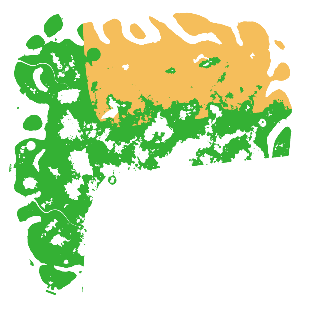 Biome Rust Map: Procedural Map, Size: 6000, Seed: 27178673