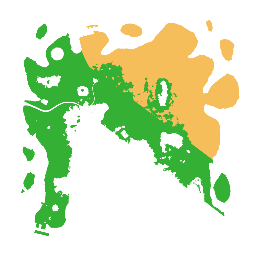 Biome Rust Map: Procedural Map, Size: 3500, Seed: 1690211590