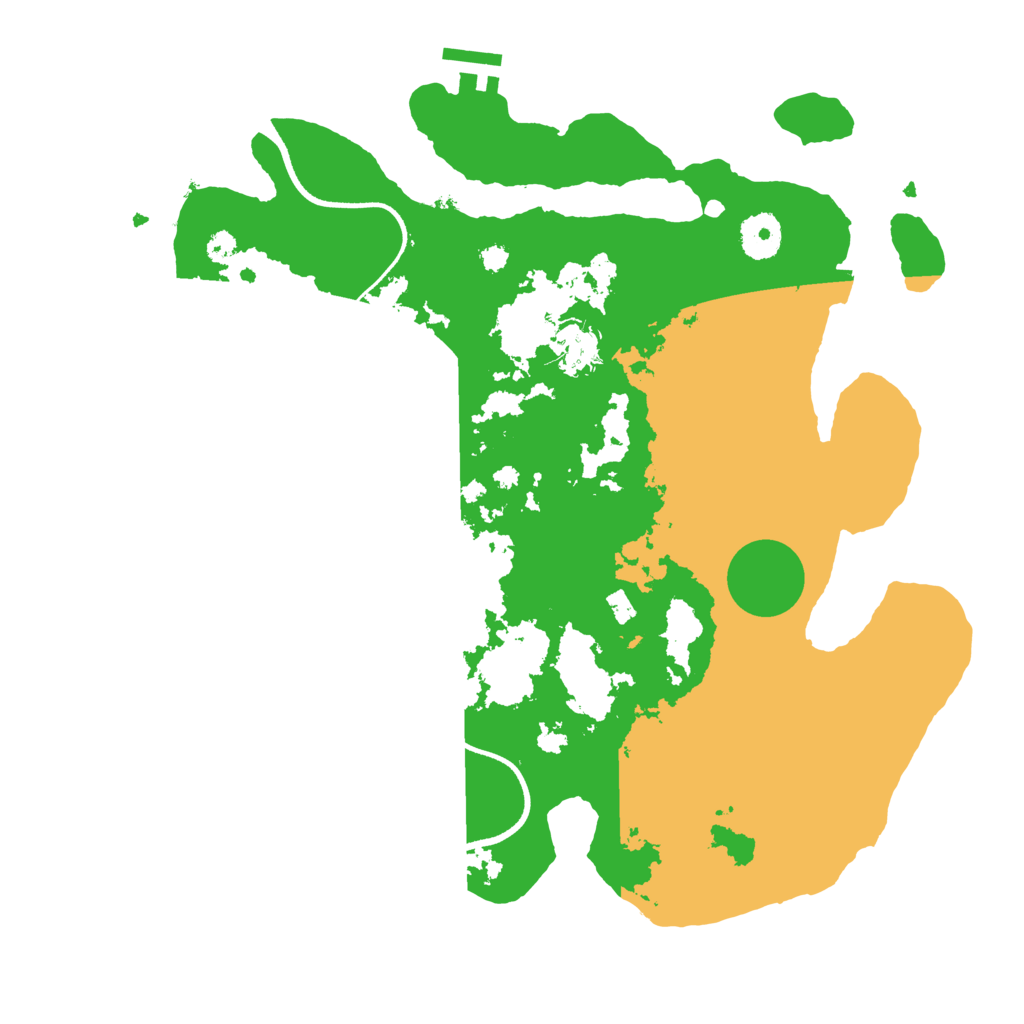 Biome Rust Map: Procedural Map, Size: 3500, Seed: 5068381