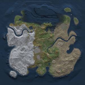 Thumbnail Rust Map: Procedural Map, Size: 3500, Seed: 5068381, 13 Monuments