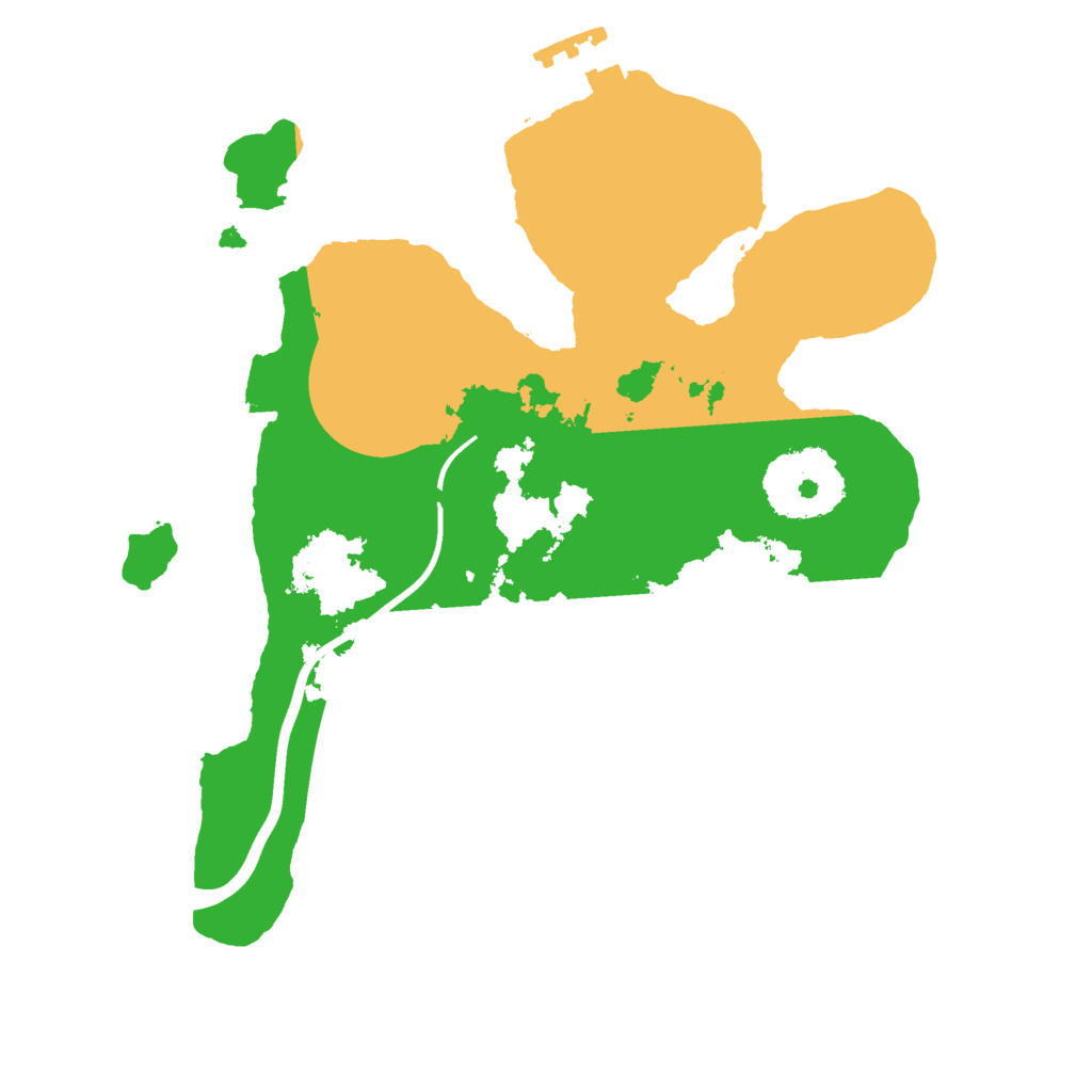 Biome Rust Map: Procedural Map, Size: 2200, Seed: 2086769413
