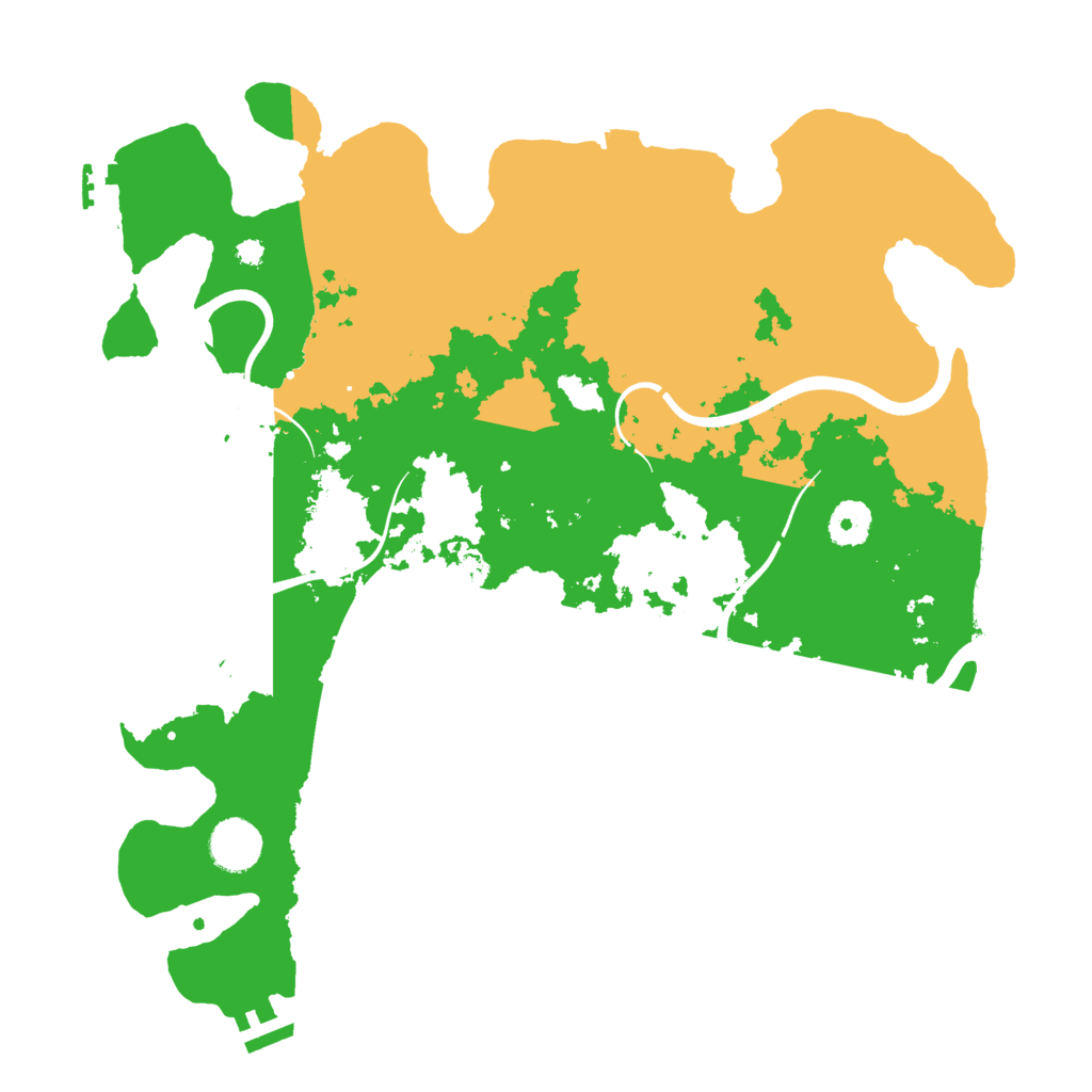 Biome Rust Map: Procedural Map, Size: 3700, Seed: 1852790572