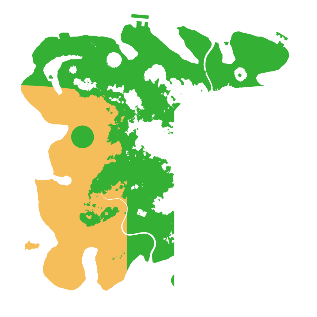 Biome Rust Map: Procedural Map, Size: 3700, Seed: 973262787