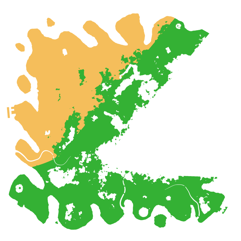 Biome Rust Map: Procedural Map, Size: 4500, Seed: 2122222223