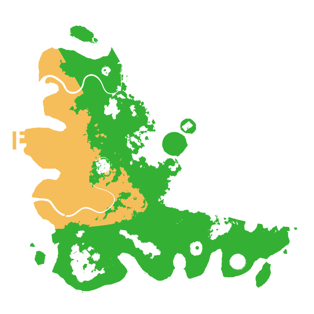 Biome Rust Map: Procedural Map, Size: 3500, Seed: 297802427