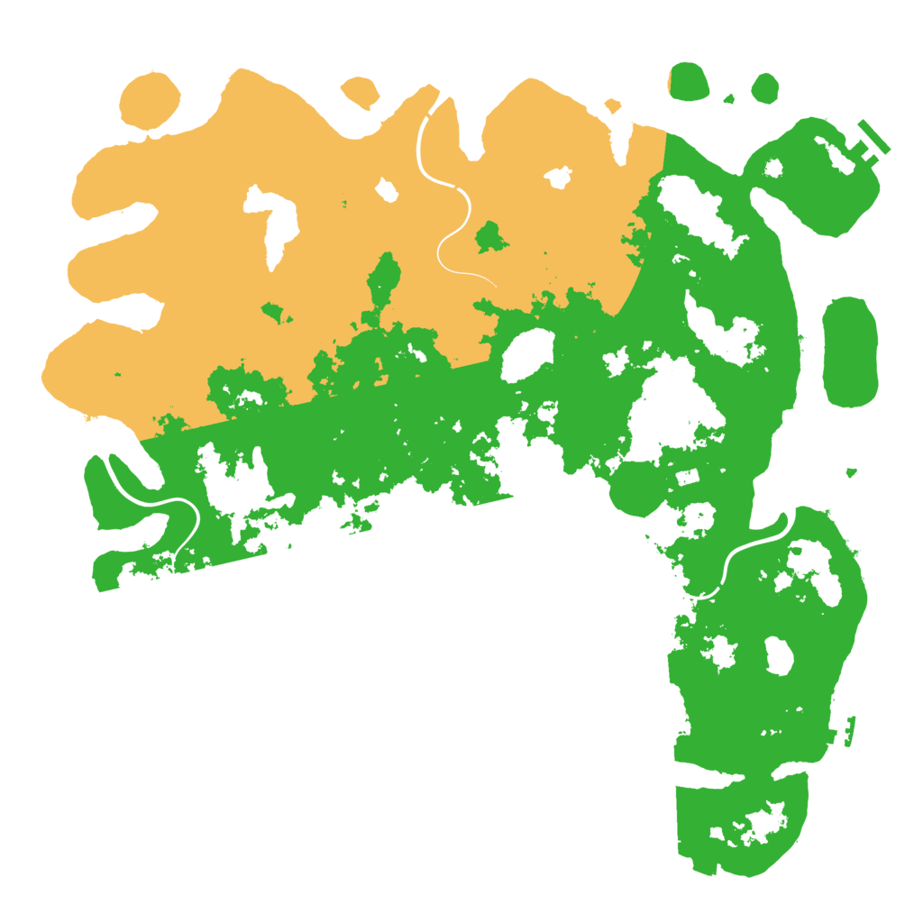 Biome Rust Map: Procedural Map, Size: 4500, Seed: 894791015