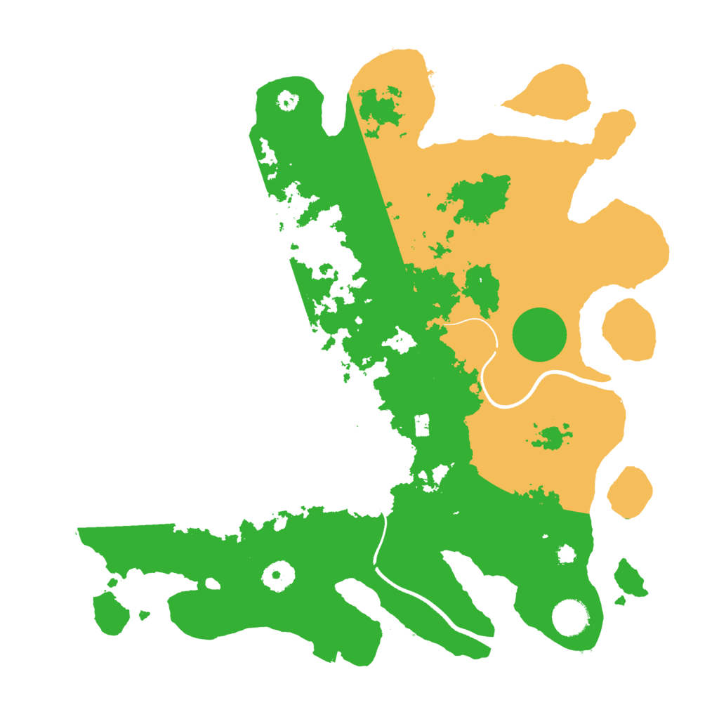 Biome Rust Map: Procedural Map, Size: 3500, Seed: 99514936