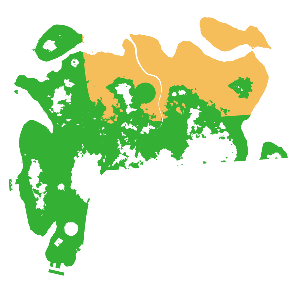 Biome Rust Map: Procedural Map, Size: 3895, Seed: 250838528