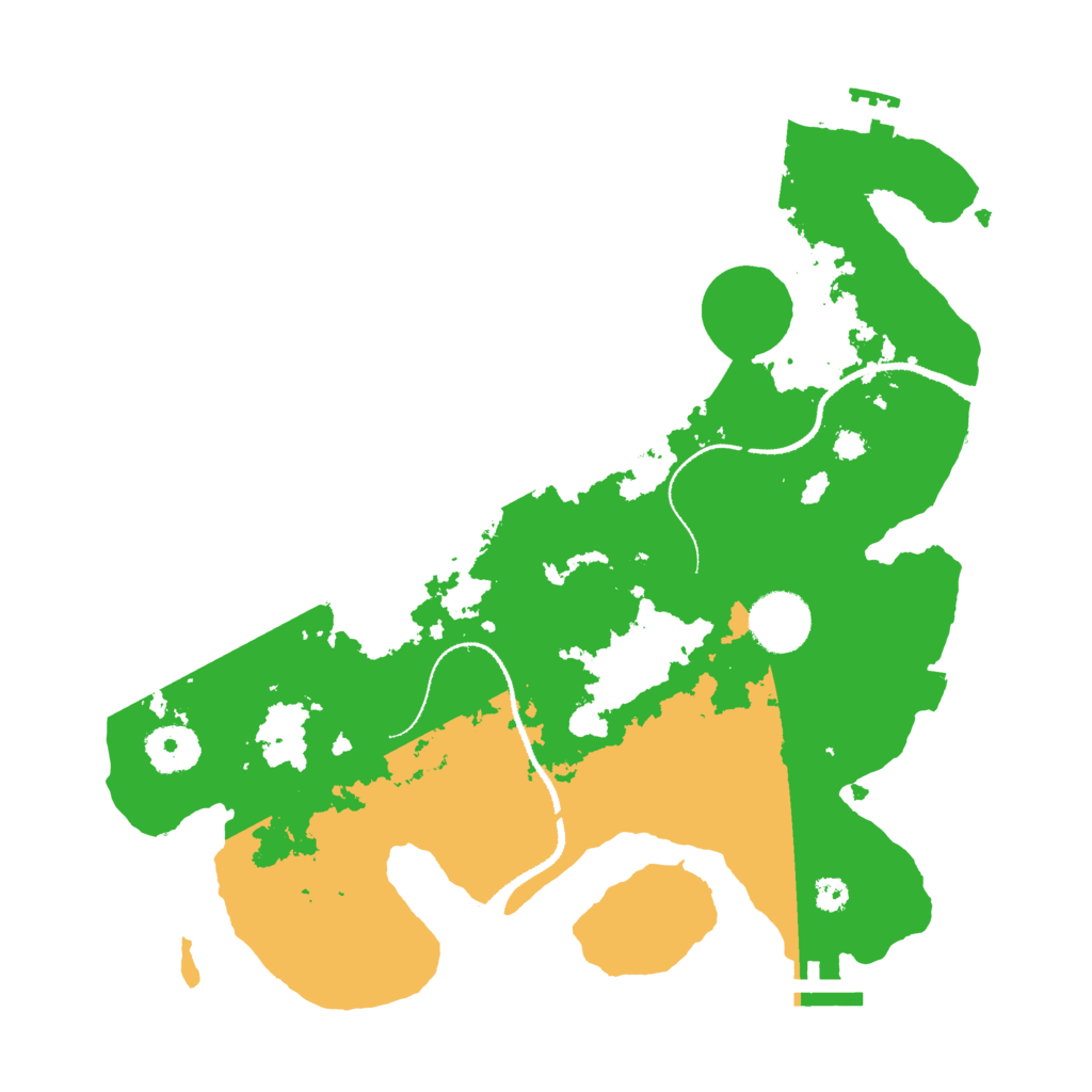 Biome Rust Map: Procedural Map, Size: 3200, Seed: 594078332