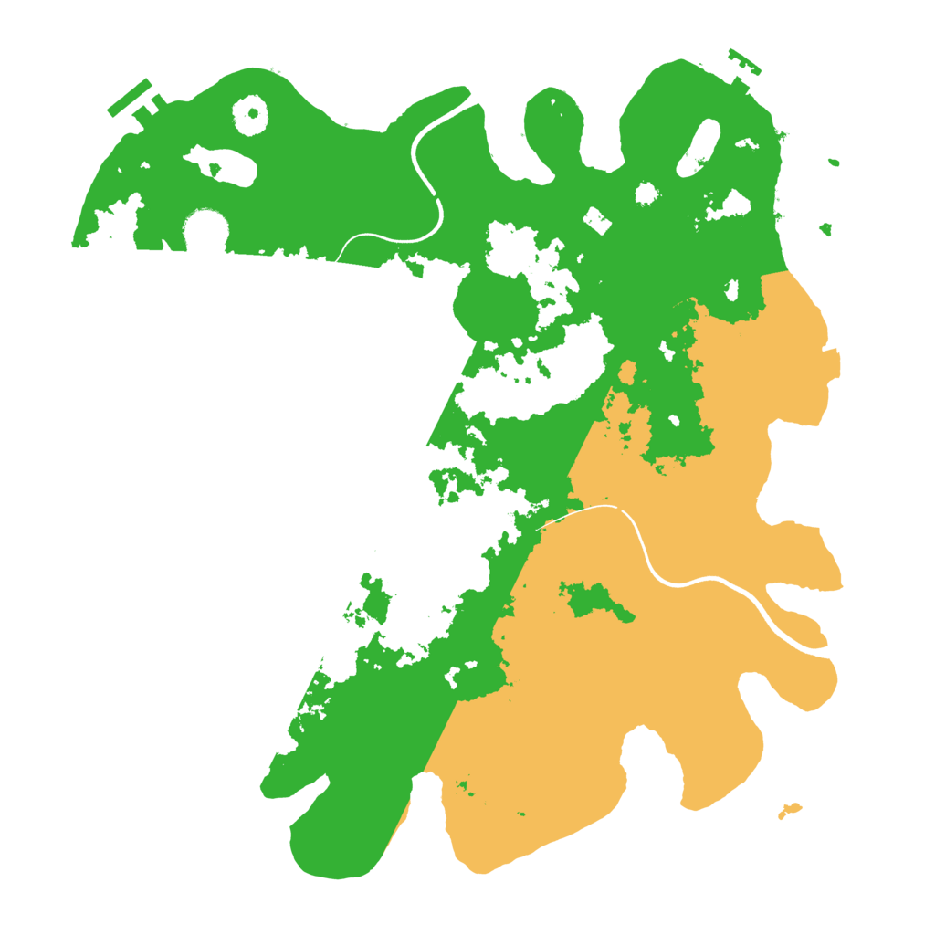 Biome Rust Map: Procedural Map, Size: 3700, Seed: 124654401