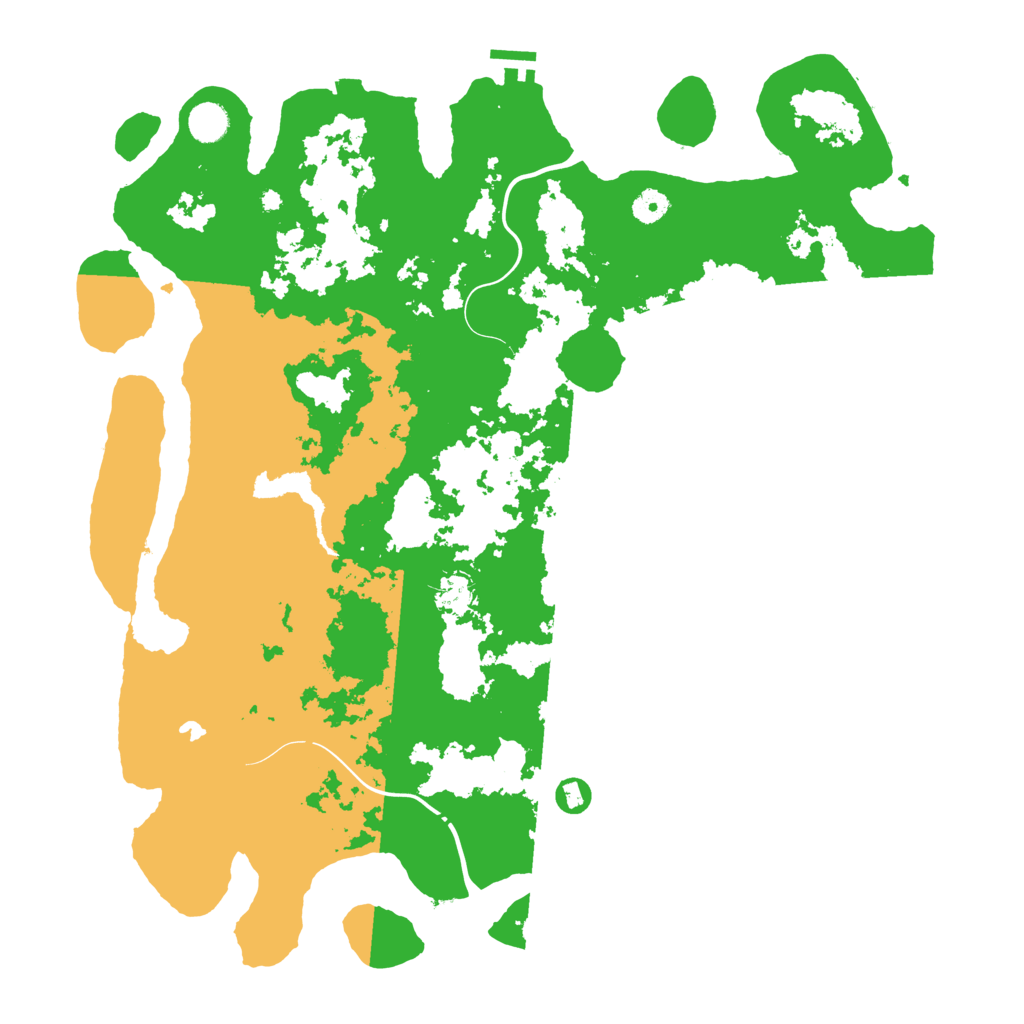 Biome Rust Map: Procedural Map, Size: 4500, Seed: 13300619