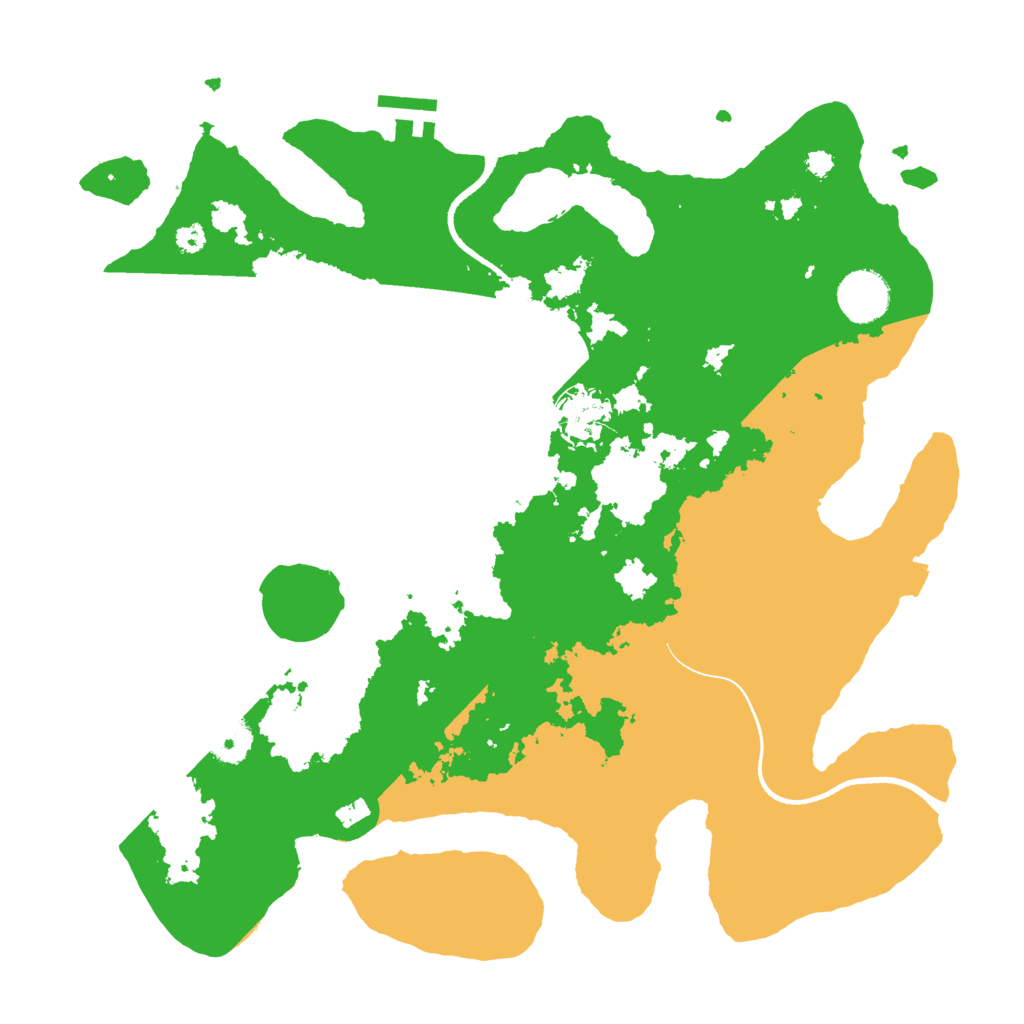 Biome Rust Map: Procedural Map, Size: 3500, Seed: 1627176529