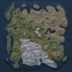 Thumbnail Rust Map: Procedural Map, Size: 4250, Seed: 413857536, 17 Monuments