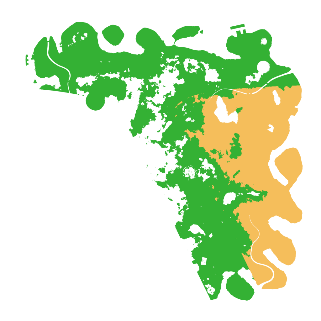 Biome Rust Map: Procedural Map, Size: 4500, Seed: 861791232