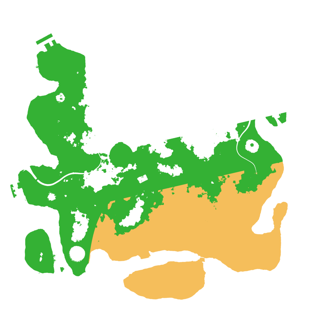 Biome Rust Map: Procedural Map, Size: 3600, Seed: 990321