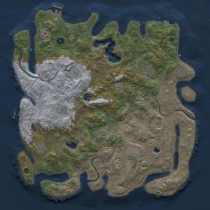 Thumbnail Rust Map: Procedural Map, Size: 4250, Seed: 1670282671, 17 Monuments